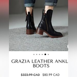 RILEY RIVER - grazia vegan leather ankle boots